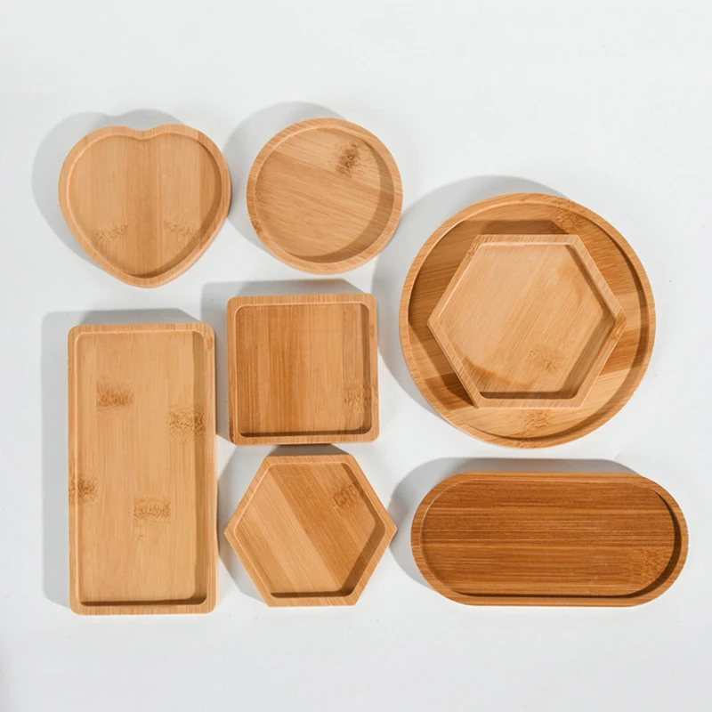 Wooden Soap Dispenser Tray Vanity Countertop Bottles Organizer Holder Round Square Candles Jewelry Storage Tray For Bathroom