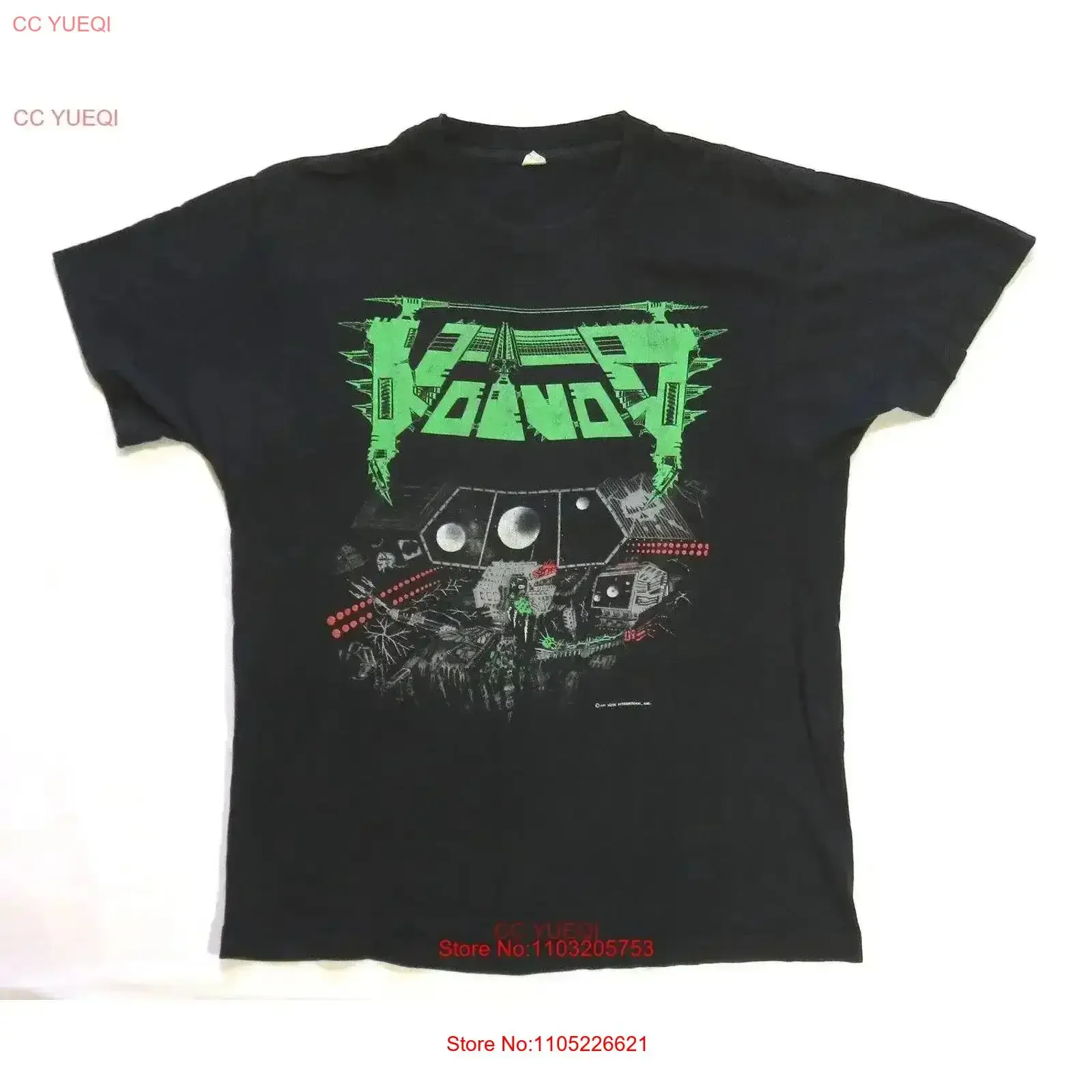 Voivod Vintage T Shirt 1991 Noise Killing Technology Away Art 80's Thrash Metal Washed graphic Versatile Breathable vintage