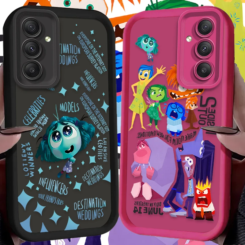 Custodia per telefono Disney Inside Out 2 per Samsung Galaxy A55 A15 A35 A25 A05 A05S 5G A24 A13 A23 A12 A22 A32 A52 A52S A71 A72 A51 Cover