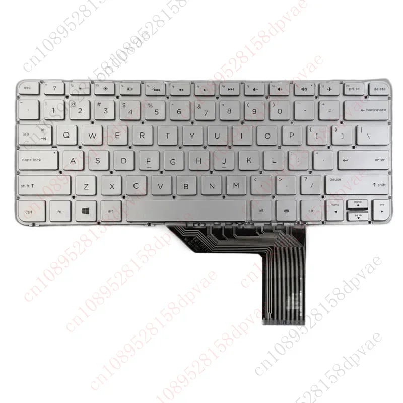 ff New For HP Spectre X360 13-4000 13-4100 13-4200 13T-4000 13T-4100 13T-4200 13-4103DX US Backlit Laptop Keyboard Sliver