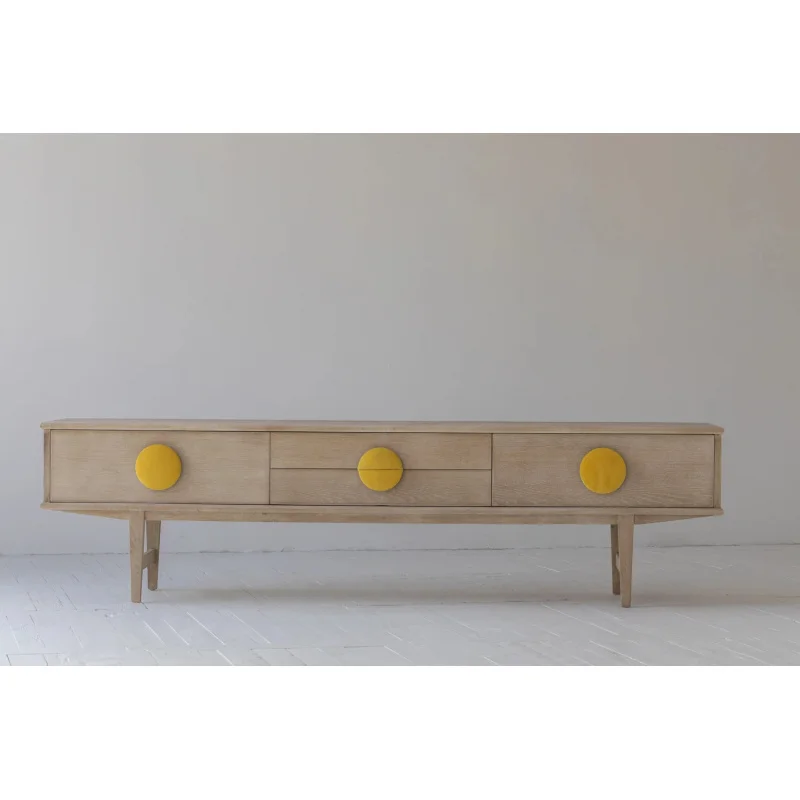 custom.Modern Style Wall Solid Wood Oak Media Console Living Room Furniture Tv Stands Tv Unit TV Cabinet