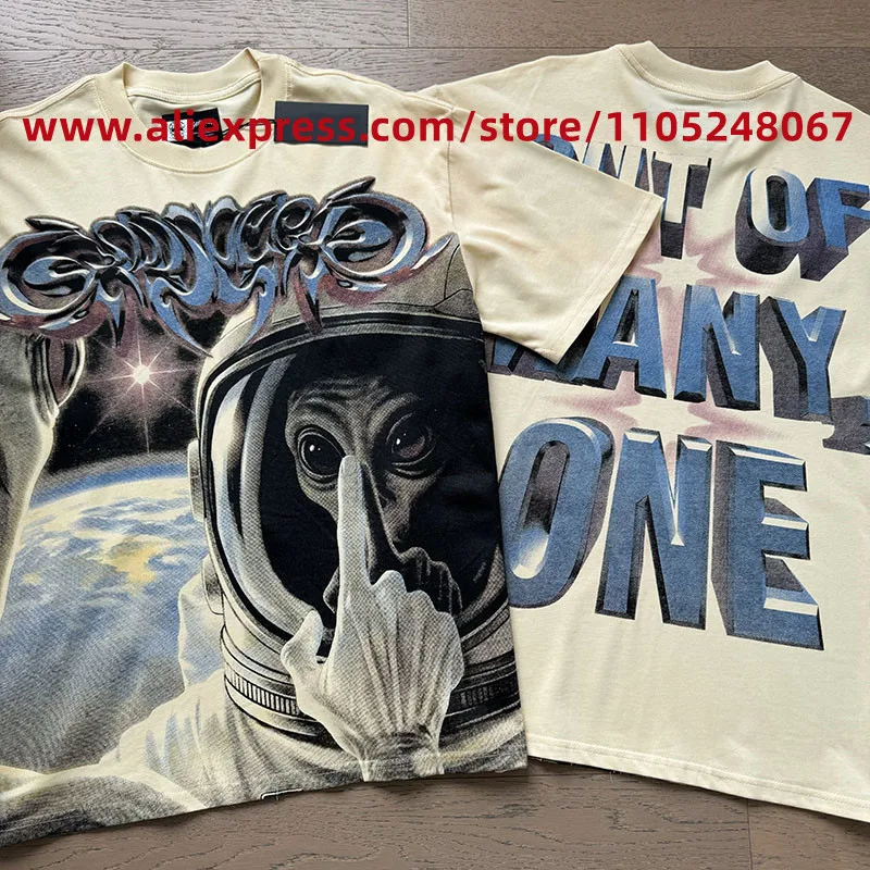 Streetwear Skull Real Photo Original Label God speed Quality Cotton Godspeed T-Shirt Men Women Short Sleeves Tee With Tags