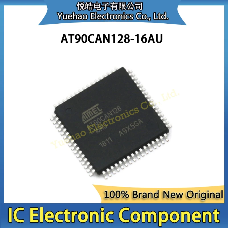 New Original AT90CAN32-16AU AT90CAN64-16AU AT90CAN128-16AU AT90CAN32 AT90CAN64 AT90CAN128 IC MCU TQFP-64