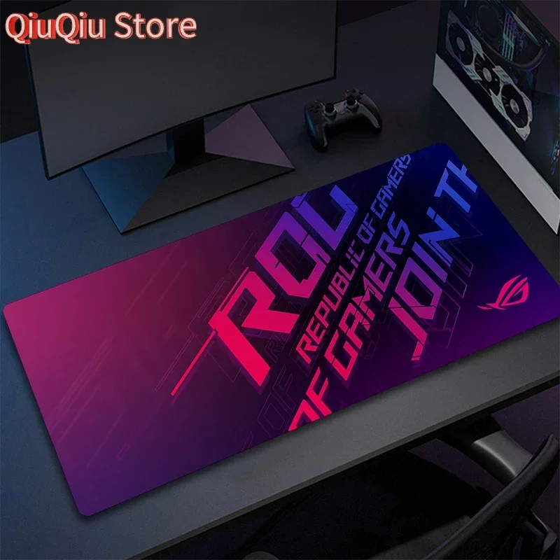 Asus Rog Mause Pad أنيمي ماوس الحصير كمبيوتر ألعاب مكتب حصيرة الماوس السجاد ملحقات الكمبيوتر ألعاب ماوس الوسادة سرعة المطاط حصيرة #1
