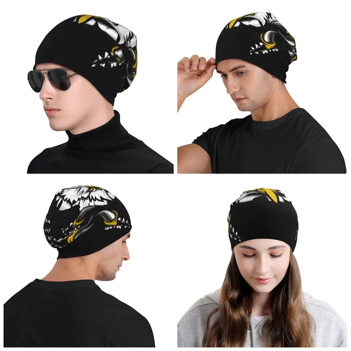 American Eagle-gorro cálido de punto para hombre y mujer, gorro Unisex, gorros de calle para exteriores, Invierno