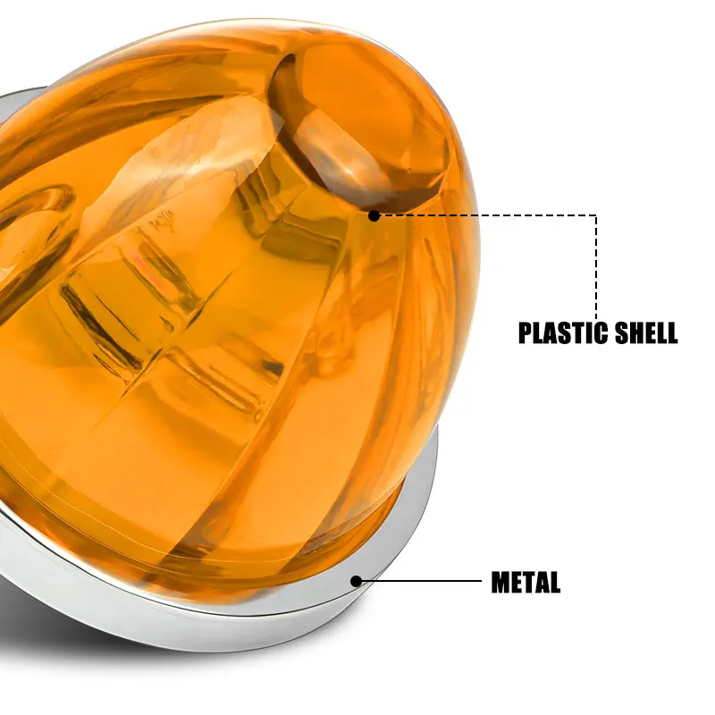 LED Watermeloen Lichten Truck Zijmarkeringslichten Trailers Vrachtwagen Zijlamp Caravan Richtingaanwijzer 12V 24V Watermeloen verlichting