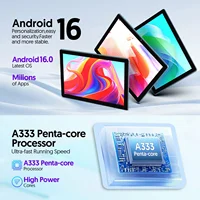 2026 Model Tablet | Brand New Android 16 | 10.0-inch Display | 12GB (3GB+9GB Virtual) RAM + 64GB ROM | Dual Cameras | 6,000mAh 6