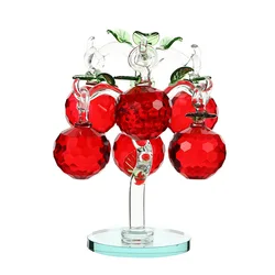 Apple tree crystal crafts desktop ornaments crystal ornaments glass products ornaments