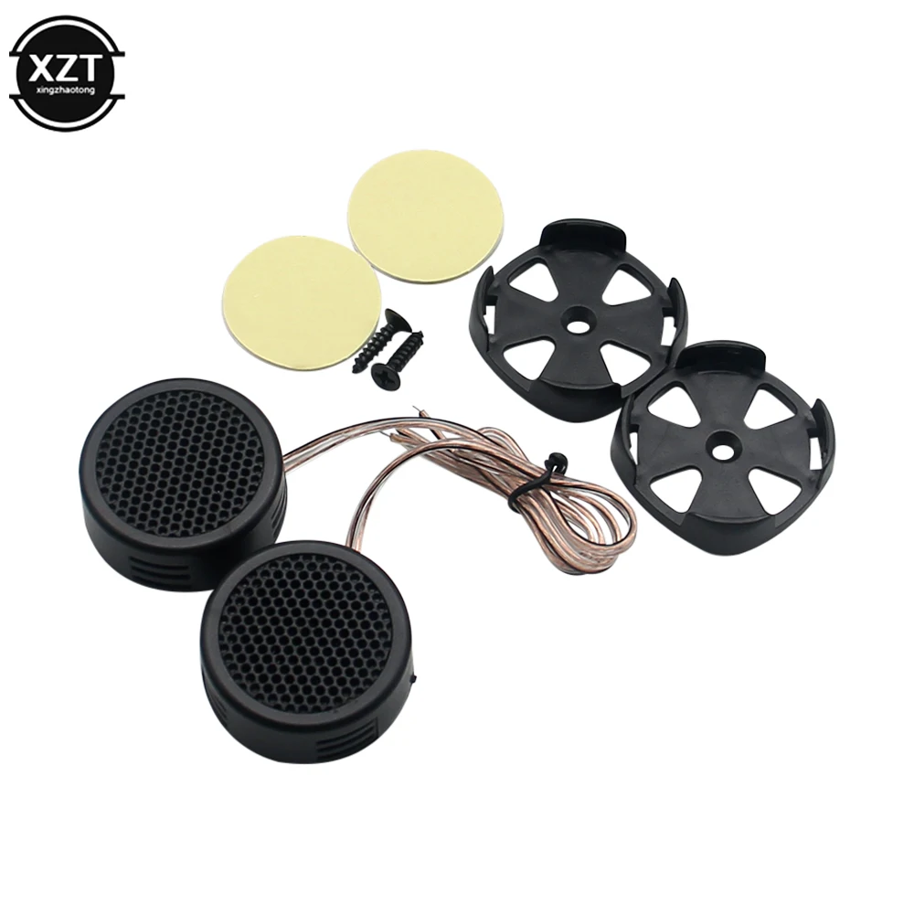 2pcs 500W 96db Car Universal High Efficiency Mini Loud Auto Super Power Loud Audio Dome Speaker Sound Car Tweeters Car Accessory