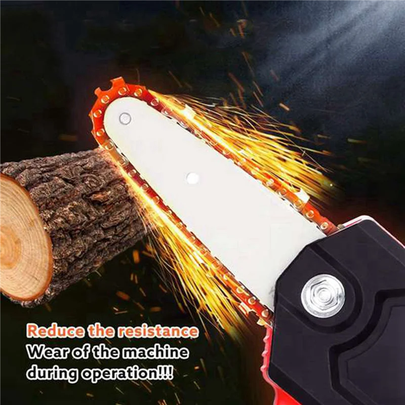 

A02F-32 Pcs 4 Inch Mini Steel Chainsaw Chain Electric Pruning Saw Accessory Garden Tool Replacement