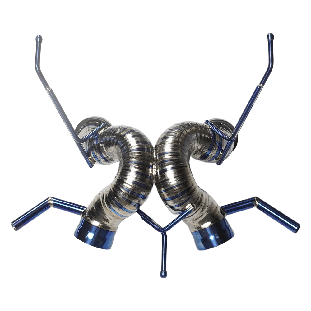 

Выхлопная система JIAJUN Factory Valve Muffler Catback для McLaren 600LT 2018+ 3.8T, титановый сплав, цвет Burnt Blue, 100% совместимость