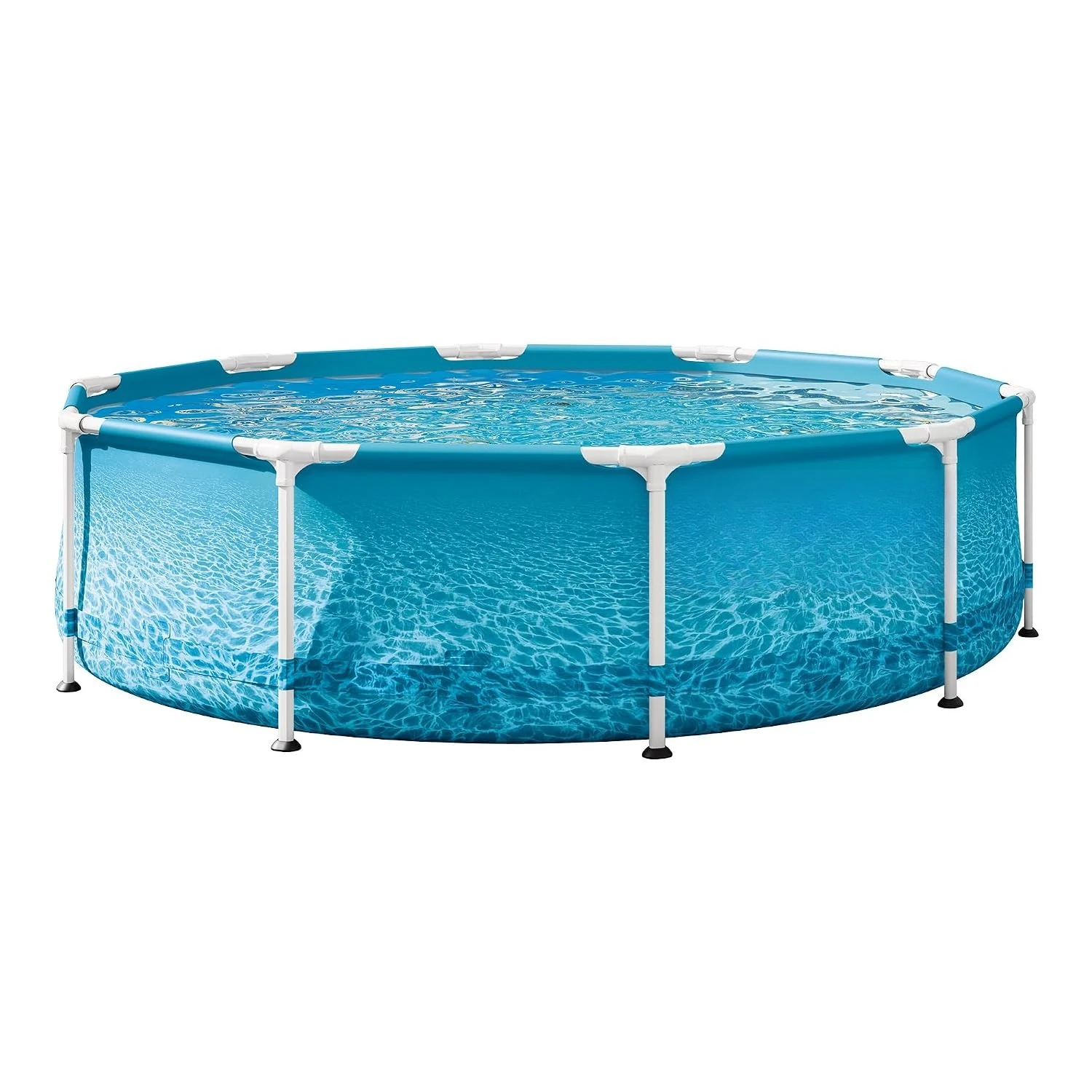 28206EH 10ft X 30in Beachside Metal Frame Above Ground Swimming Pool, Pool Only (Pump Not Included), Customized