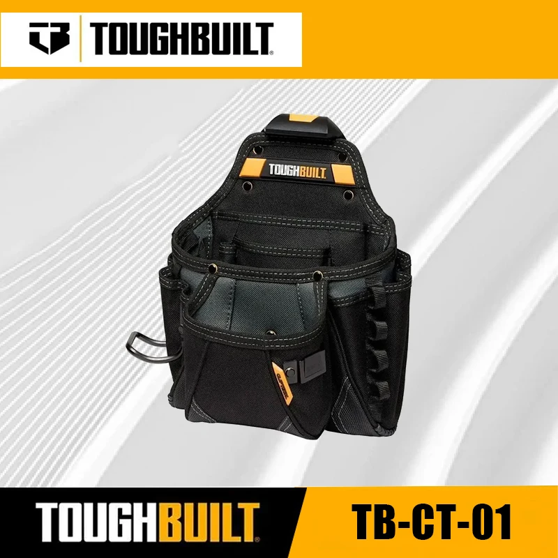 

TOUGHBUILT Сумка для инструментов большой емкости TB-CT-01 Поясная сумка для электрика, столяра, утолщенный многофункциональный набор инструментов для быстрого подвешивания