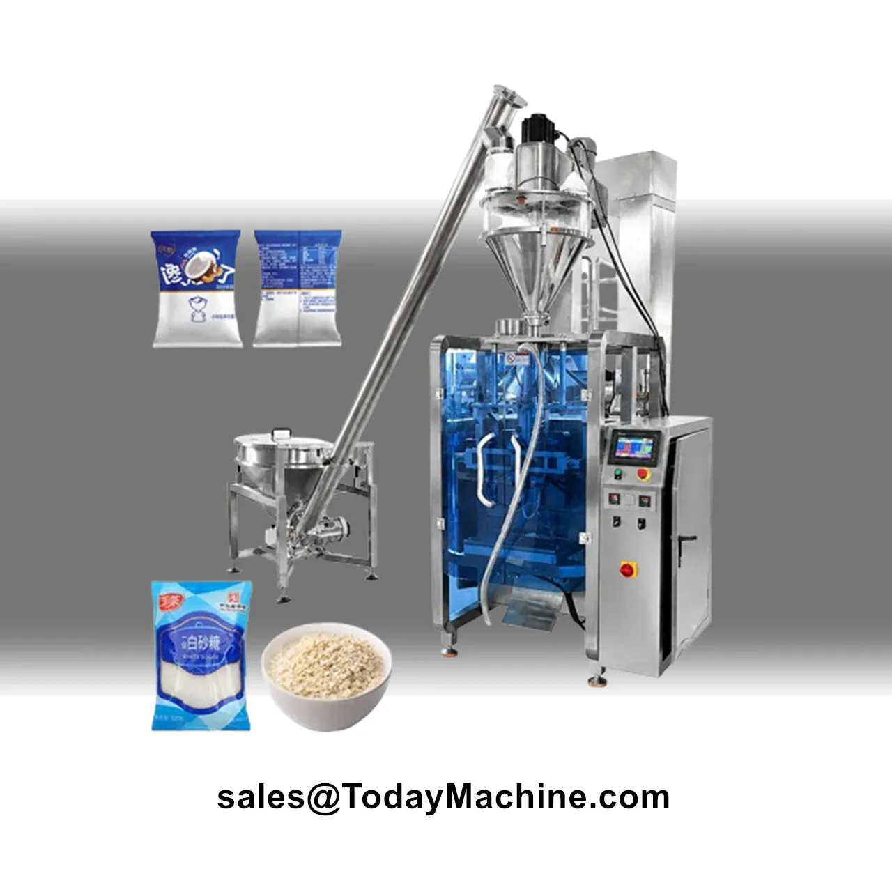 Automatic Vertical Form Fill Seal Packing Machine Collar Type Back Side Sealing Banana Chips Snack Food Granule