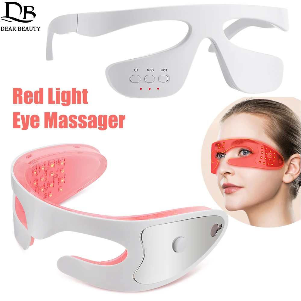赤色光療法アイマッサージャー アンチエイジング 小じわを消すアイマッサージ美容機器 くま・むくみ除去 疲労軽減