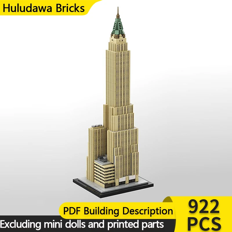 

Модель City Street View MOC, строительные кирпичи, коммерческое офисное здание, модульная технология, детский праздничный подарок, сборный игрушечный костюм