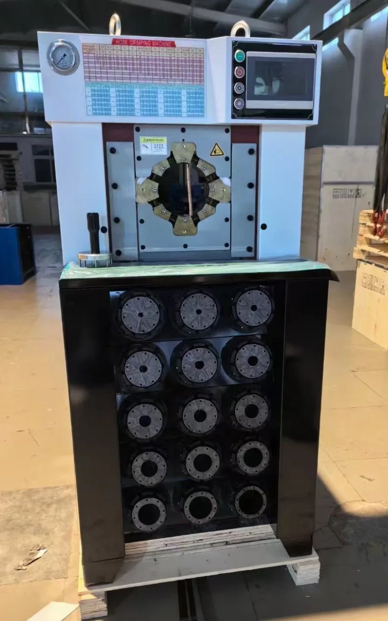 HCY Ultra-thin pipe locking machine 2 inch 3 inch shrinking machine Automatic pressing machine buckling