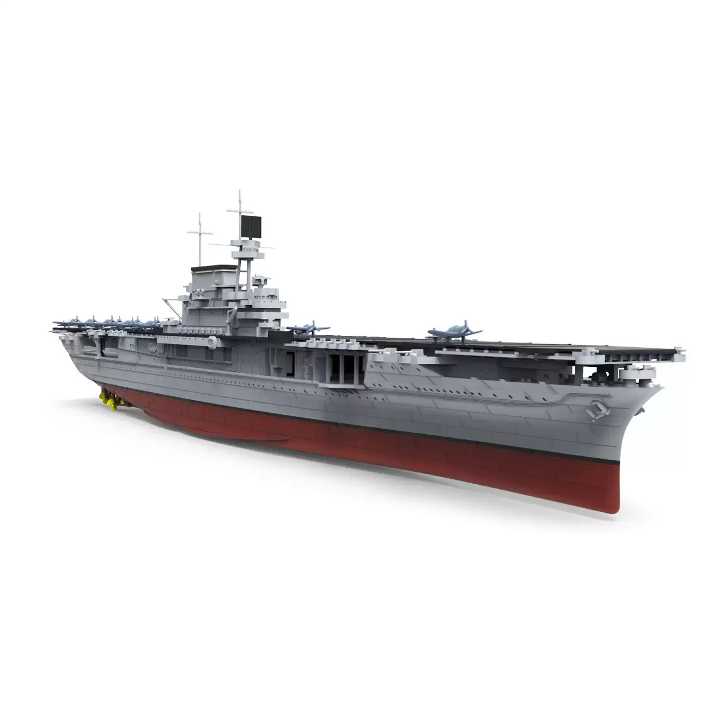 New Meng 1/700 Simulated Ocean Vessel Kit CV-6 PS-005 Enterprise Warship Model Adult Assembly Hobby Collection Decorative Gift