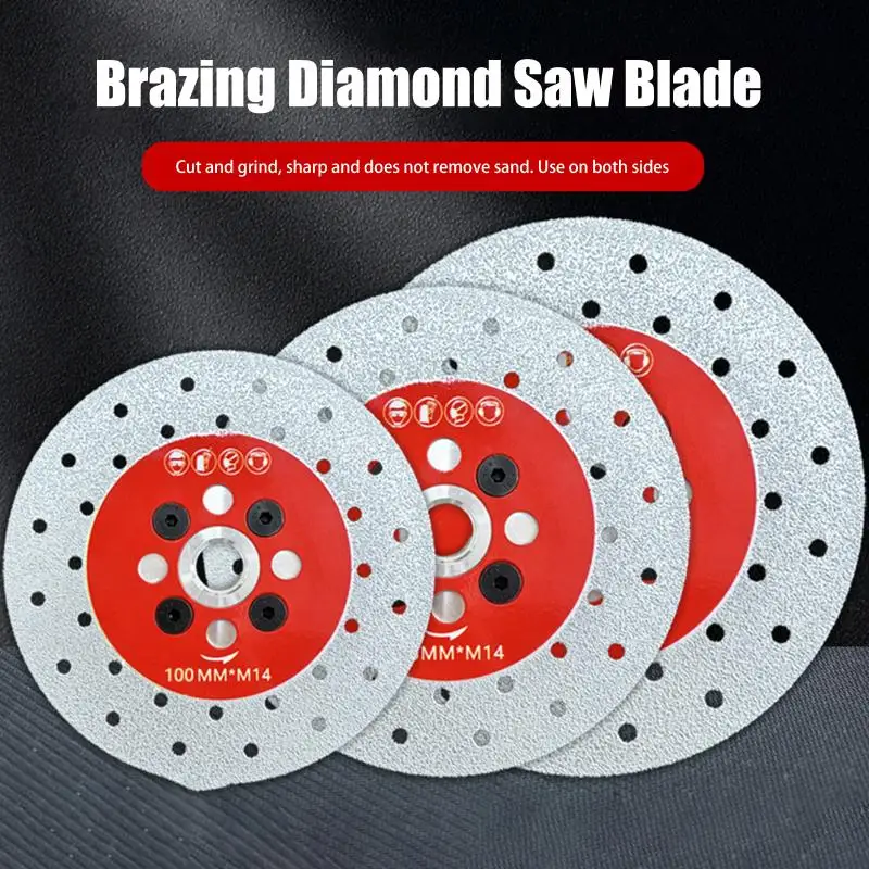 

M14 Vacuum Brazed Diamond Cutting Granite Saw Blade Diamond Cutting Grinding Disc For Marble Concrete Ceramic Tile Angle Grinder