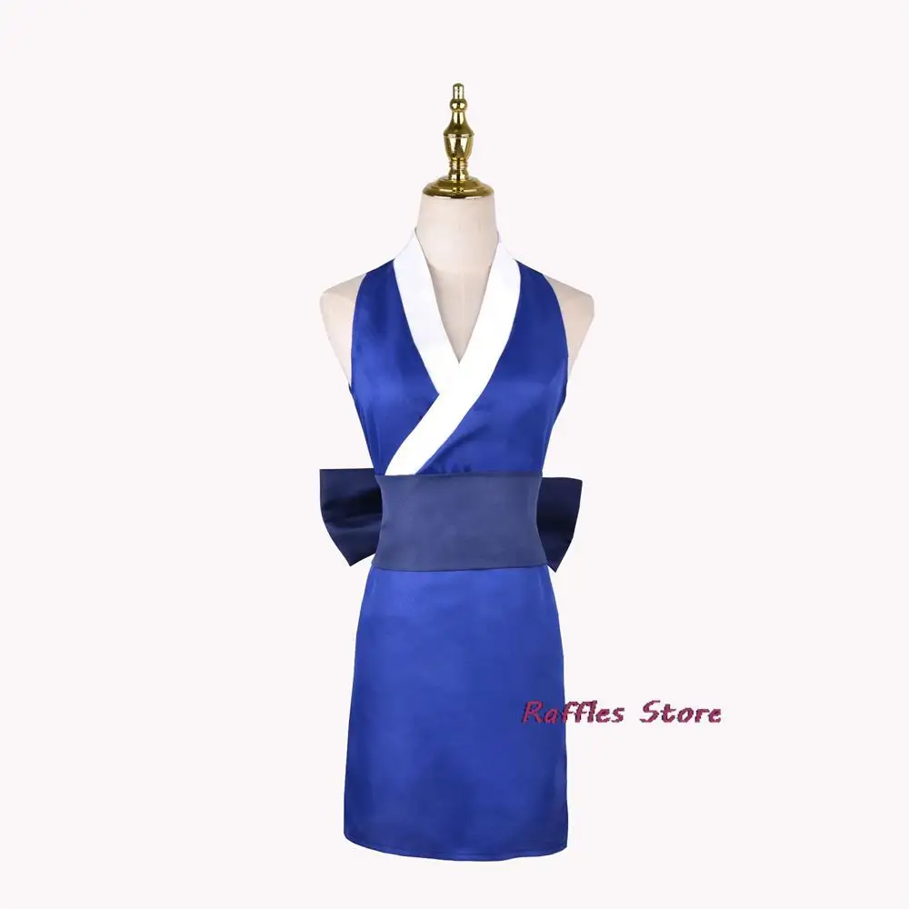 Suma Cosplay Costume Anime Kisatsutai Entertainment District Arc Uzui Tengen Wife Blue Kimono Wig Carnival