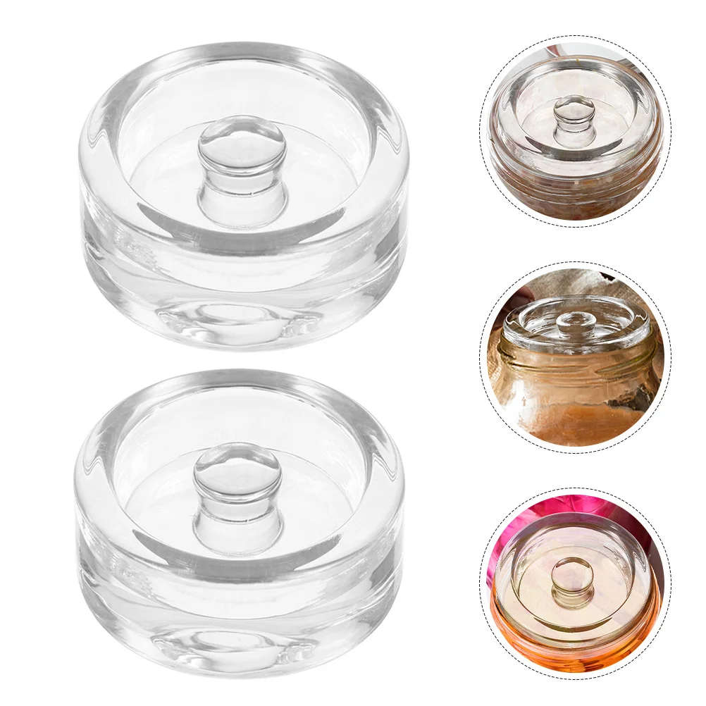 

4Pcs Fermentation Weight for Mason Jar Glass Weights Fermenting Wide Mouth Jars Sauerkraut Kimchi Cider Wine Making
