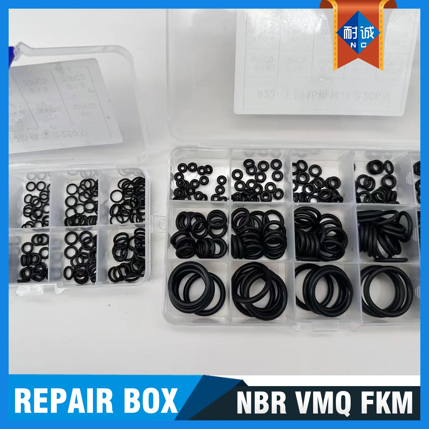 

Nitrile Silicone Fluoro Rubber O-Ring Kit Waterproof Sealing Gaskets for Repair Decoration Screw Fastening Anti-Friction Durable