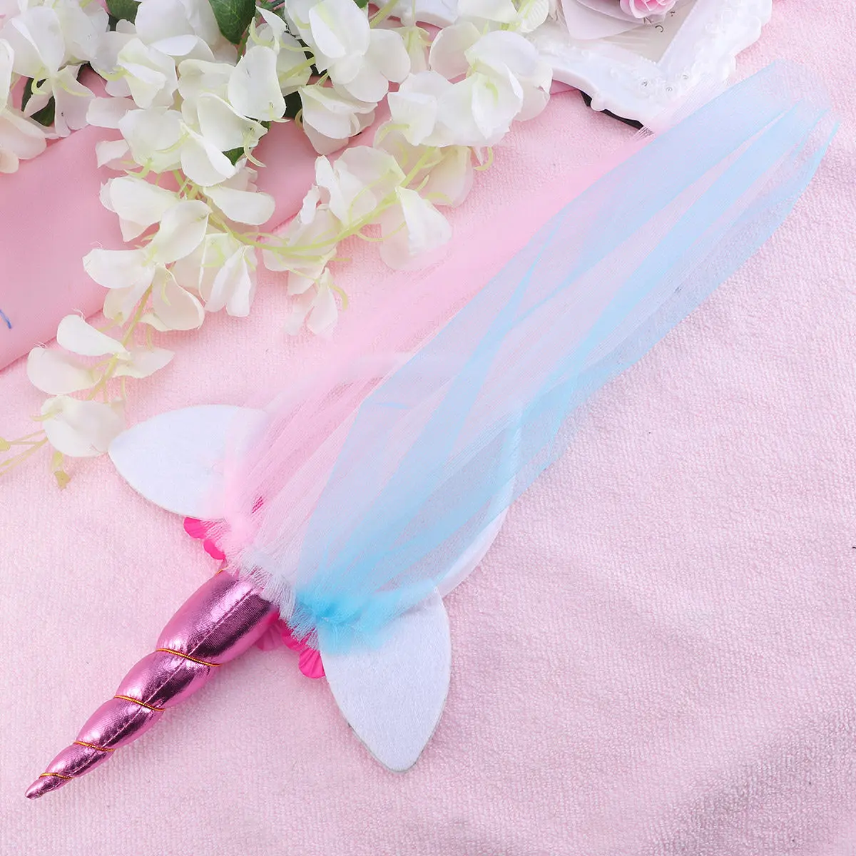 

Повязка на голову с единорогом в милом стиле, модная повязка для волос для маленьких девочек, удобная для повседневного или праздничного ношения, модель Cw7203.