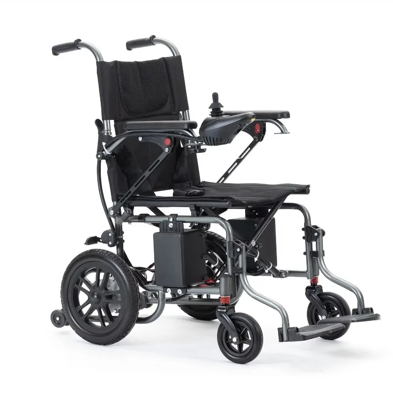 2026 High Speed Motorized Wheelchair Folding Frame Portable Lightweight Handicapped Wheelchair