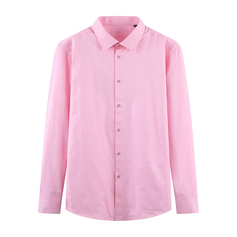 

Winter Youth Men's Long Sleeve Shirt Soft Fleece Warm Comfortable Thin Velvet Collar Standard Fit Daily Wear Non-iron
