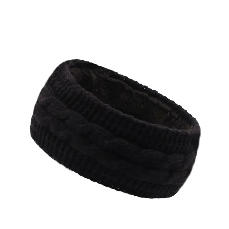 Headbands for Hair Woman Fleece Hair Accessories Winter Autumn Hair Bands Wool Knit Headband Warm Sports Hair Hoop Ear Muffs