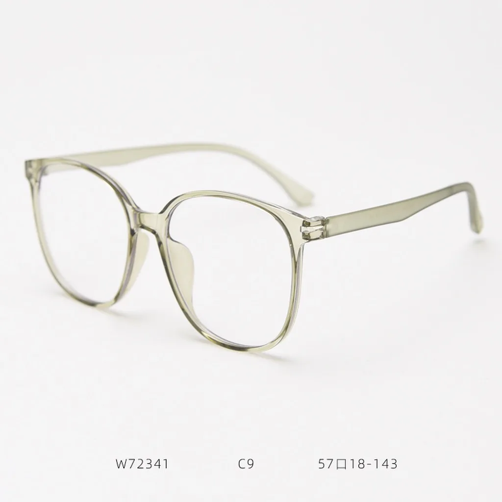 Large Round Frame Glasses Prescription Compatible Tr90 Eyeglasses Frames Unisex Plain Glasses Stylish Prescription Ready Glasses