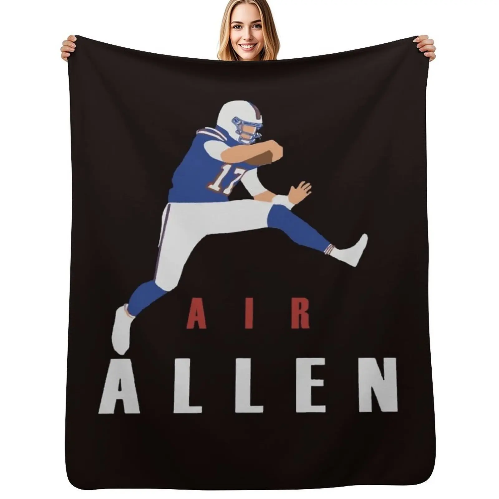 

Air Allen Josh Allen Fans Throw Blanket Year Round Soft Comfortable Blanket for Home