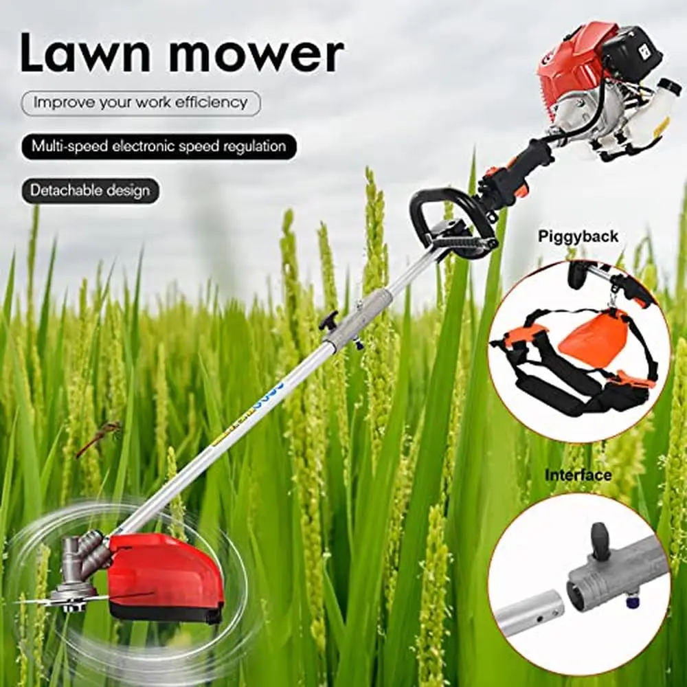 Multi-tooth Blade 5-in-1 Hedge Trimmer Chainsaw Brush Cutter Strimmer Extension Pole Kit