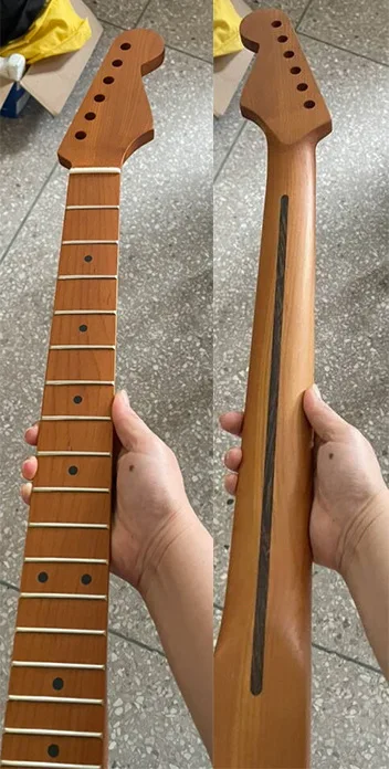 

Electric guitar neck, 6 strings, 21 frets, matte maple bone top pillow, guitar handle, electric guitar instrument accessories