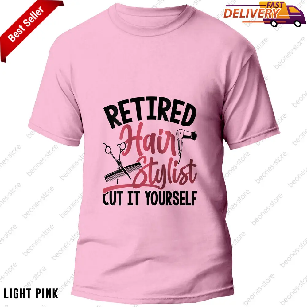 Retired Hair Stylist T-Shirt, Hairdresser Retirement Party Gift Idea