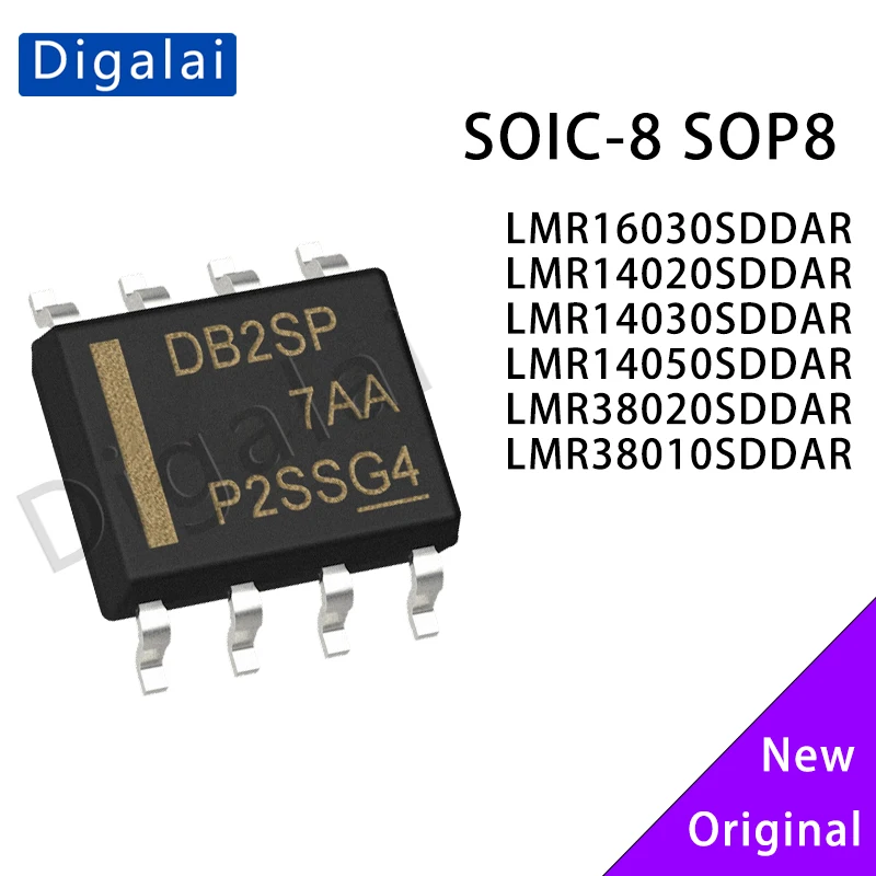 2PCS LMR14020SDDAR LMR14030 LMR14050 LMR16030SDDAR LMR38020 LMR38010SDDAR SO-8-EP DC-DC Power Chip for Electronics
