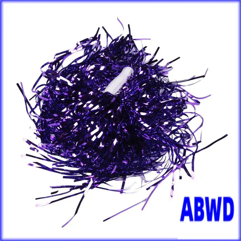 WD-72Pcs التشجيع بوم بومس رقائق معدنية يهتف بوم بومس مع مقبض بلاستيكي للبالغين والأطفال المشجعين حفلة الأرجواني