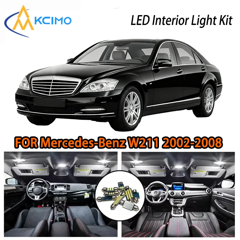 

KCIMO For Mercedes-Benz W211 Sedan 2002-2008 Premium LED Interior Kit - 2 Colors , Quick Installation, Long-Lasting