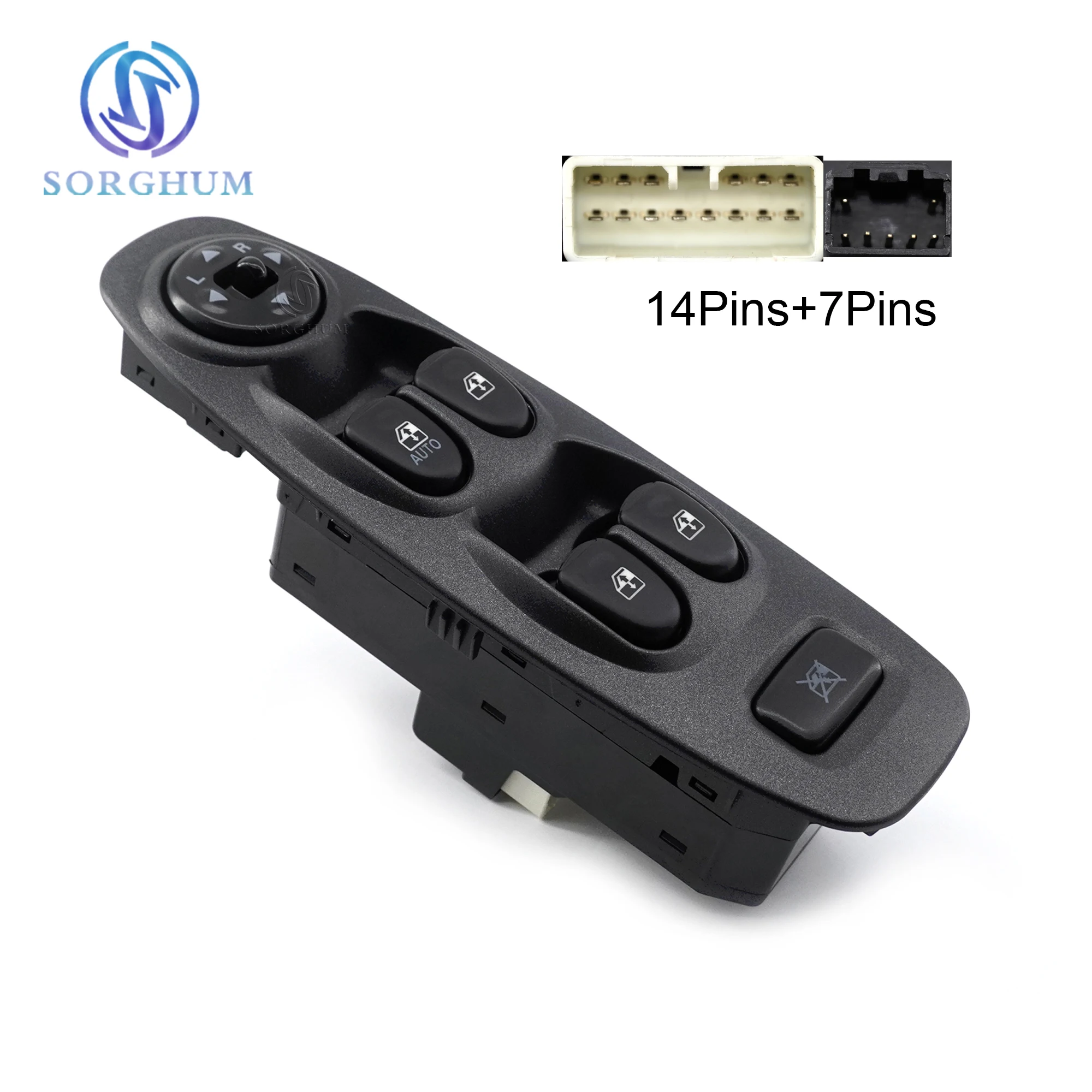 

Sorghum 93570-25300 Driver Side Left Power Master Window Switch Lifter For Hyundai Accent 2002-2006 9357025300