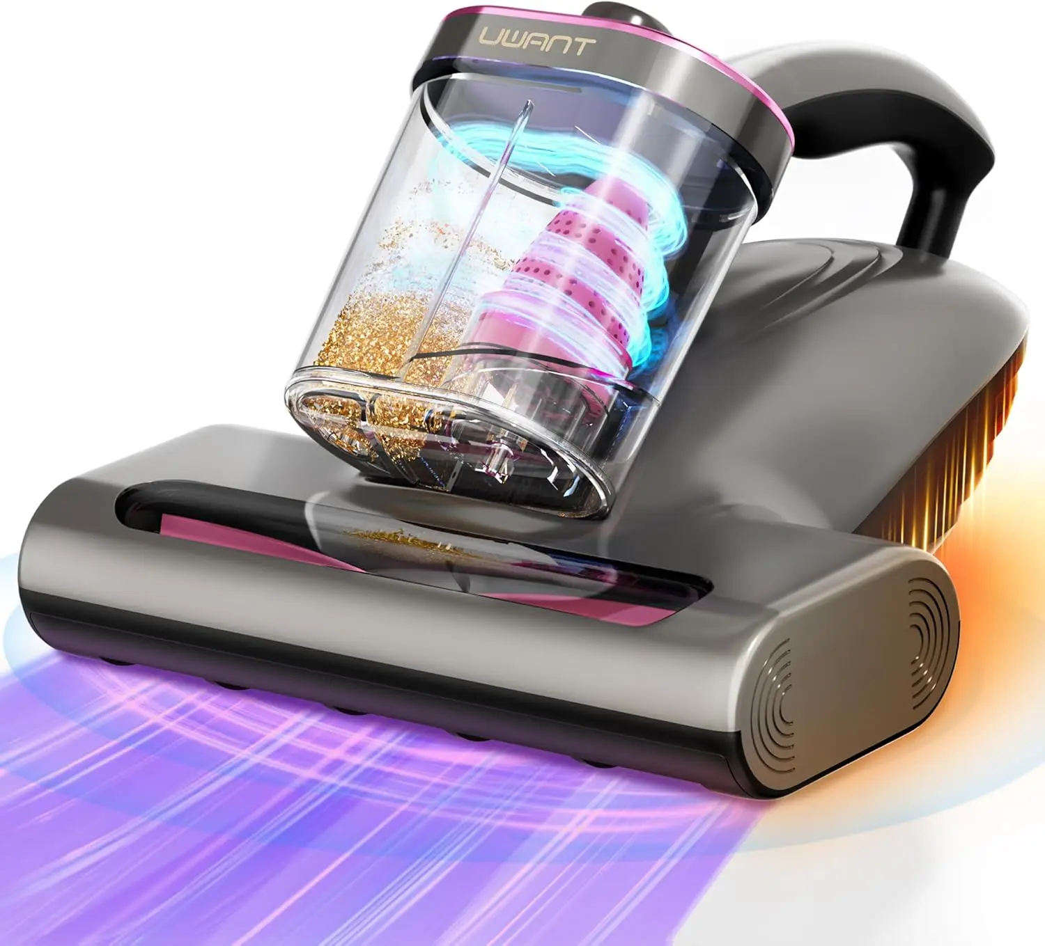 16Kpa 450W Bed Vacuum Cleaner with UV-C Light, Heat & HEPA Filter for Mattress, Sofa Cleaning