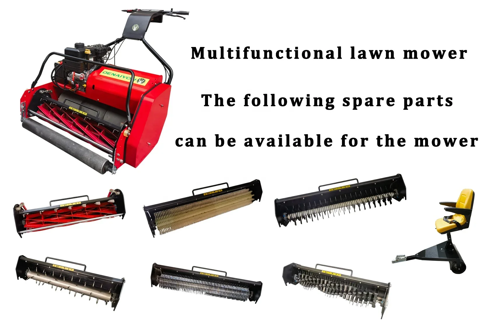 Professional Gasoline Power Cylinder Lawn Mower Greening Machine Golf Course   Hob Grass