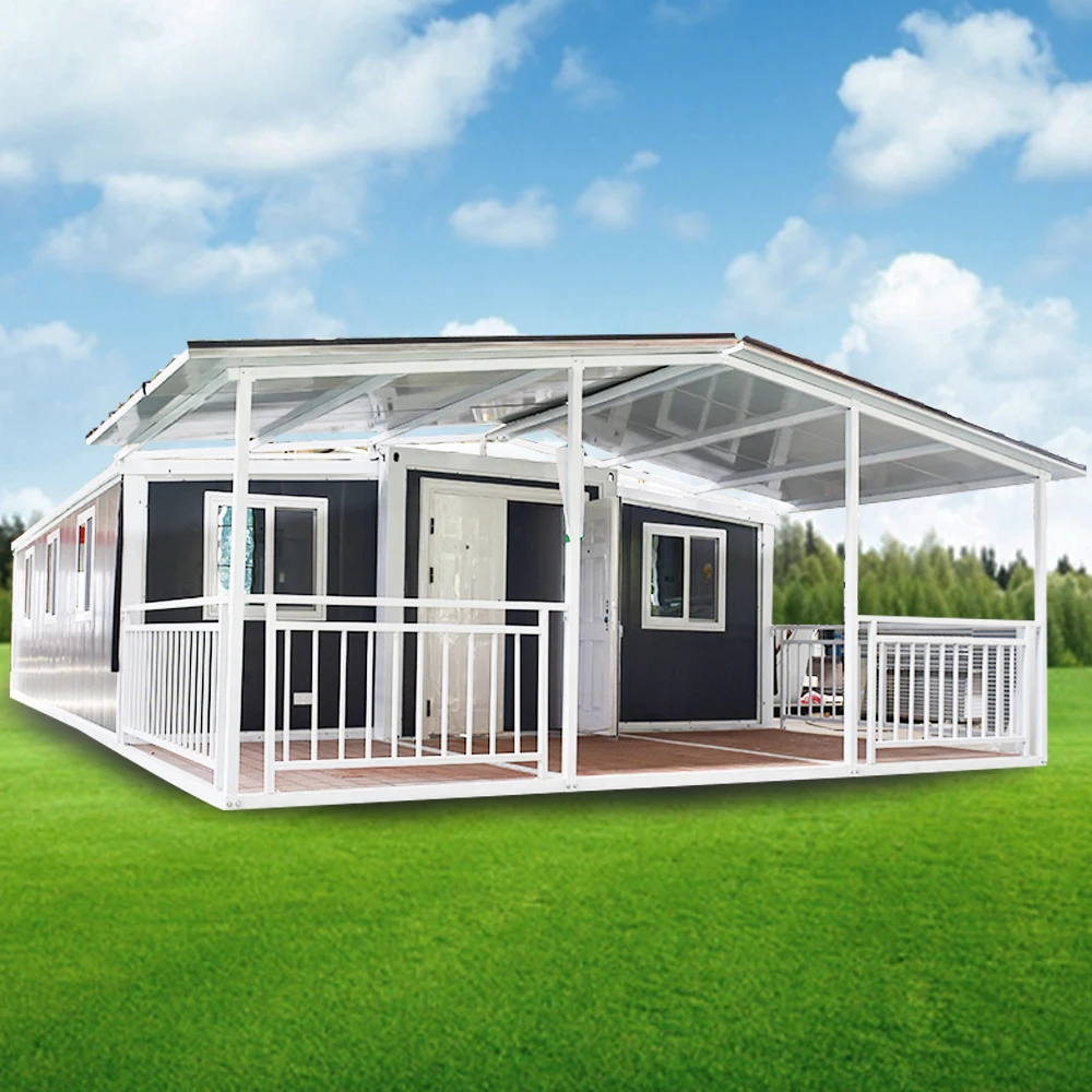 Mobile Transportable Home Portable Expandable Container House 2 Bedroom Prefab  Foldable House To Live in With Bathroom