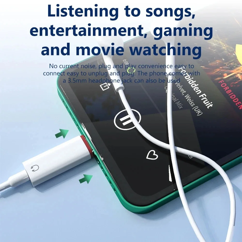 USB C إلى 3.5 مللي متر سماعة محول 3.5 مللي متر جاك نوع C محول صوت آيفون 15 سامسونج شاومي هواوي سماعة موصل الصوت