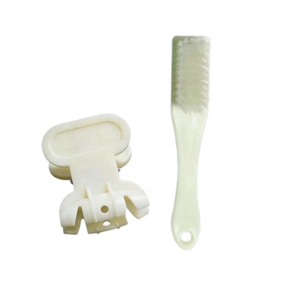 Nuevo con juego de cepillos, clip limpiador de cangrejos de río, herramienta manual antipinzamiento para lavar cangrejos de río, soporte para lavar cangrejos de río, para el hogar y la cocina