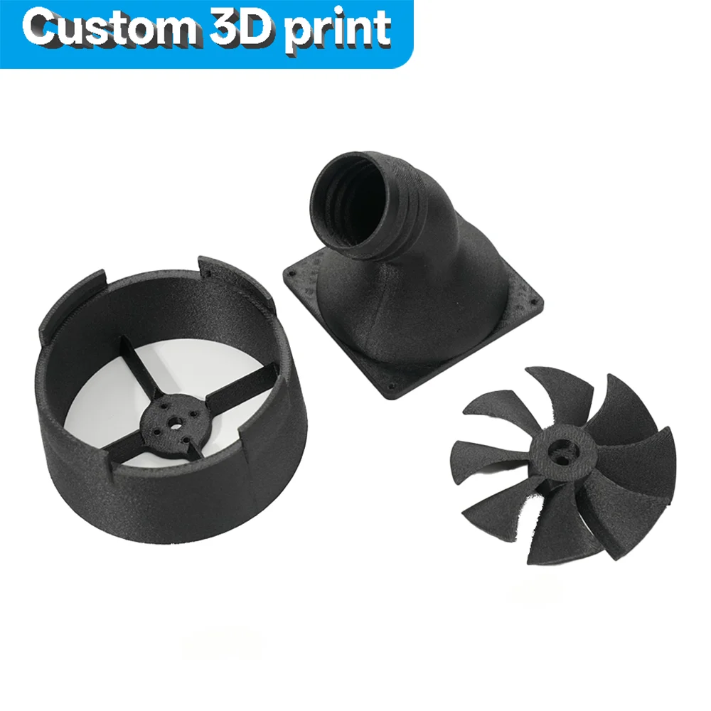 Custom 3D Printing Service PET CF Carbon Fiber Reinforced Parts 1.75mm 1KG Filament Rapid Prototype Industrial Impeller Componen