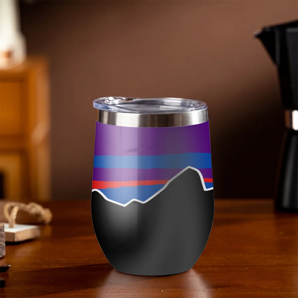 Termos de Diseño Patagonia, 1 Unidad, 12 oz, Acero Inoxidable Color Cáscara de Huevo, Termo de 360 ml, Taza Portátil para Café y Cerveza, Termo con Aislamiento al Vacío