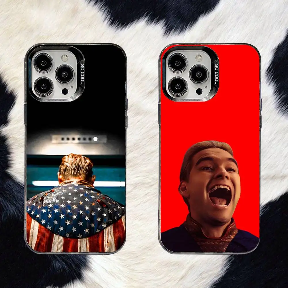 

The B-Boys H-Homelander Phone Case For iPhone 16,15,14,13,12,11,8,7,Pro,Max,Plus,Mini,XS,SE Anti Fall Black Matte Hard