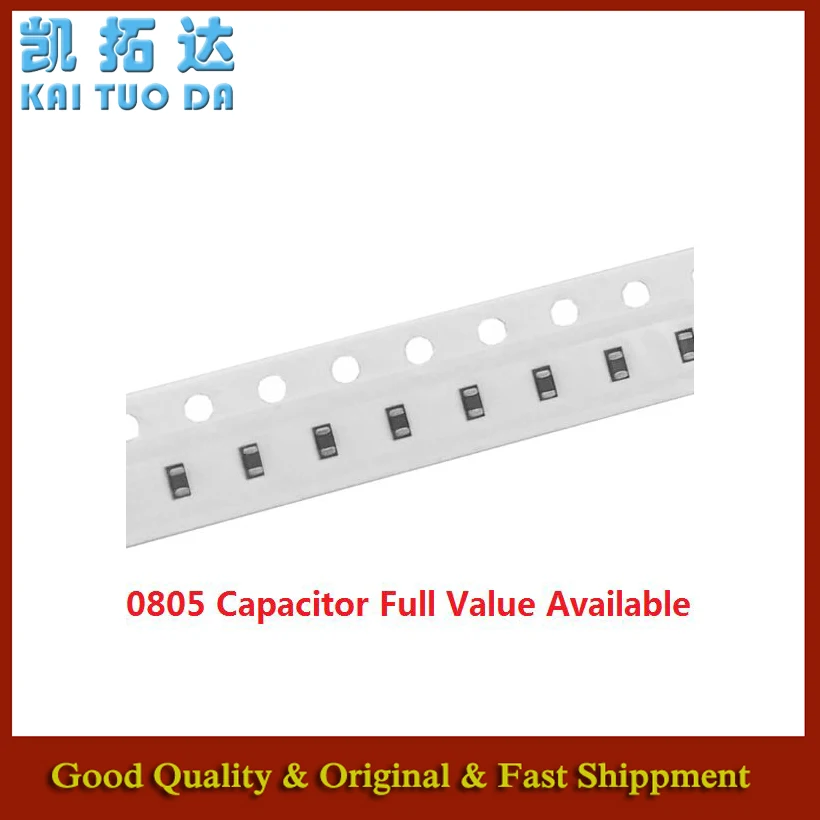 Kit de Capacitores 200pcs 106 226 336 475 476 0805 K/M/Z 2.2UF/4.7UF/10UF/22UF/33UF/47UF X7R Chip Capacitância SMD 10UF 16V 50V 225