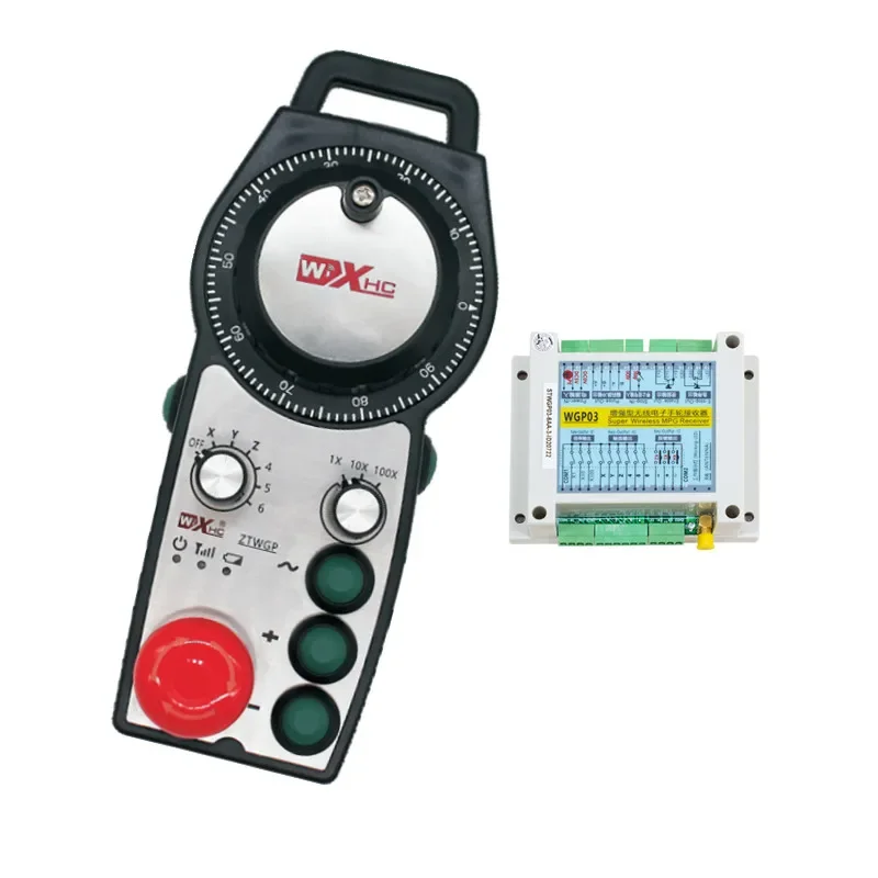 

ZTWGP 6Axis Wireless Remote Controller CNC Control MPG Handwheel with Estop button Customized Functions for Machining Centre