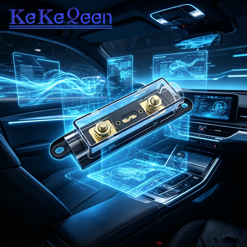 ANL-Sicherungshalter zum Anschrauben für Kfz-Audio, 30A-500A, 40A, 60A, 70A, 80A, 100A, 150A, 125A, 175A, 200A, 250A, 300A, 350A Sicherungen AMP – Detail 2